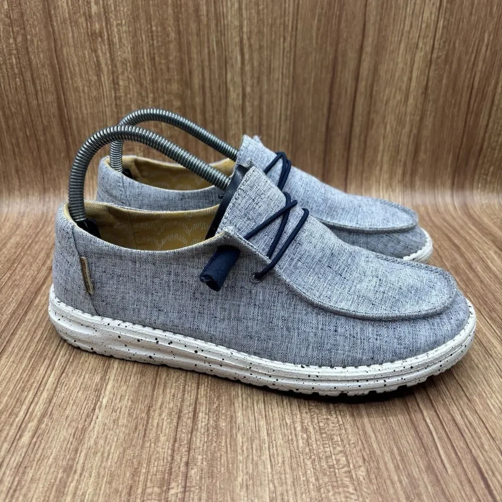 Hey‎ Dude Wendy Chambray White Blue/US Women's 9 Slip on sneakers